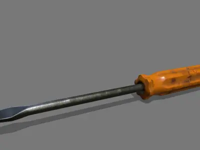 screwdriver Low-poly 3D model 34