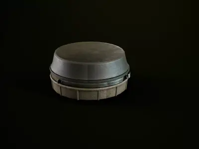 Antipersonnel landmine PMN-4 Low-poly 3D model