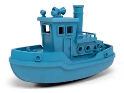 Toy steamboat 3D print model