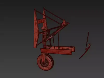 Landing Gear for Aircraft 2 Front Nose 3D model