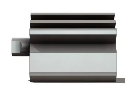 Cilindro Pneumatico SMC CDQ2B16 5TZ Pneumatic Cylinder 3D model