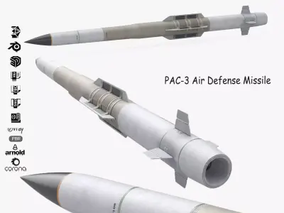 PAC-3 Air Defense Missile 3D model
