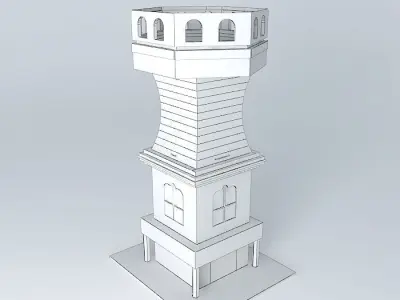 small archer tower Free 3D model