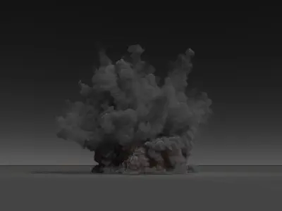 3 Explosion Animations High Resolution Pack 3D model