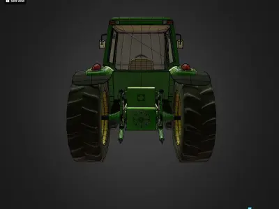 John Deere Low-poly 3D model