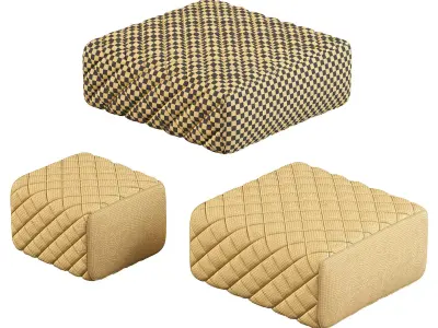 Ashley Pouf by Minotti 3D model