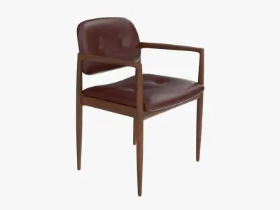 Leather Armchair 3D model get