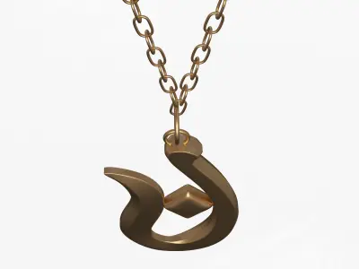 Necklace 01 Low-poly 3D model