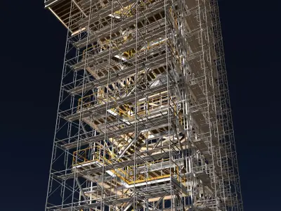 Industrial tower under construction 26i09 3D model