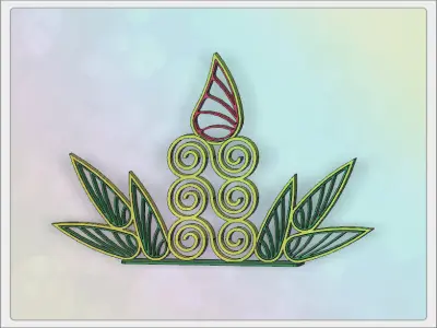 Candle dragonfly Free 3D print model