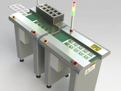 Linking Conveyors for semicon concept design Free 3D model