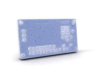 Control Panel Display Model Pack with LED Indicator Low-poly 3D model
