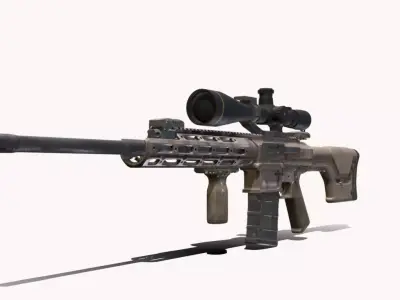 RSASS KIOWA Low-poly 3D model