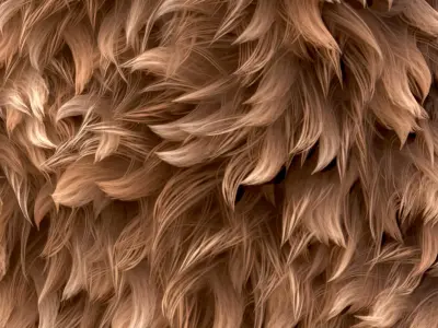 Fur Substance PBR Material and Textures Texture