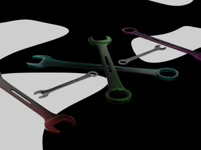 Cool Looking Wrench 3D model