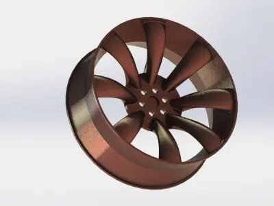 Wheel Rim 3D model 5
