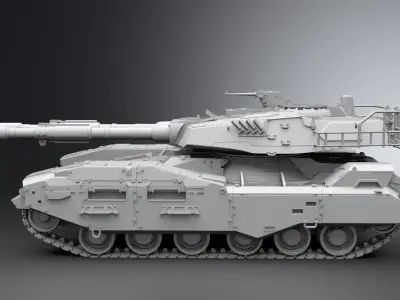 M61A5 Semovente Scale model 3D print model