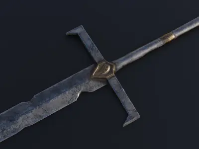 Sword 03 Low-poly 3D model