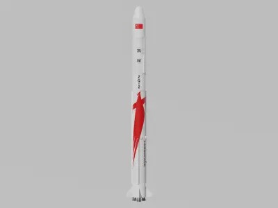 Zhuque-2 Launch Vehicle Blender-FBX 3D model