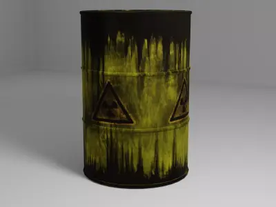 The rusty barrel  3D model