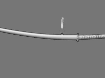 Japanese sword 3D model