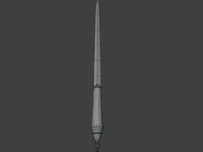 Fantasy Dagger 2  Low-poly 3D model