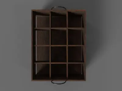 Old Beer Crate Free low-poly 3D model