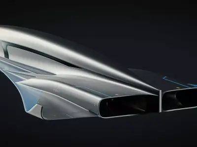 Raven - B Model - Hypersonic Business Jet 8K 3D model