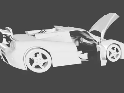 Ferrari 3D MODEL FOR FREE Free low-poly 3D model