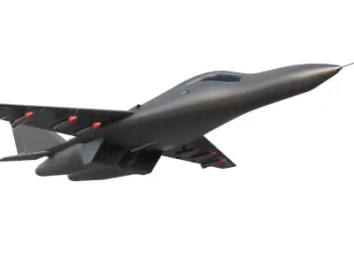 Fighter Jet Low-poly 3D model purchase
