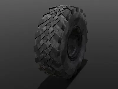 Tire 3D Model  Low-poly 3D model