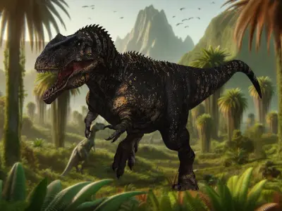Predator Dinosaur Jurassic Giant TRex 3D Model Dino  Low-poly 3D model