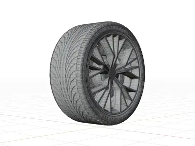 Audi A7 2015 Wheel 3D model