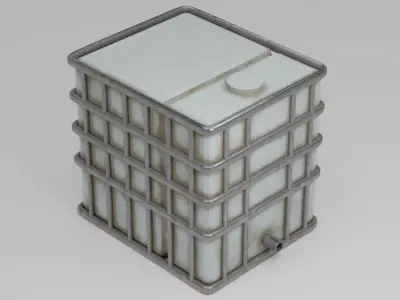 Water tank Free low-poly 3D model purchase