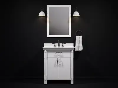 OVE Bellington 30 THD White 3D model