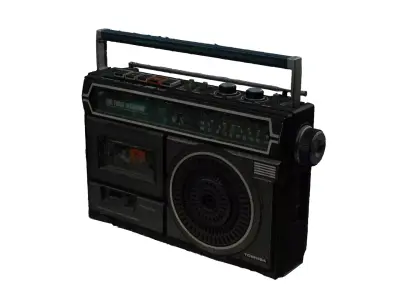 Vintage Radio 3D model shop
