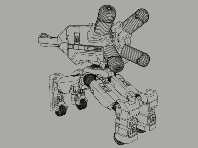 Cyber Tank Free 3D model
