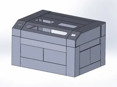 Laser machine Frame 3D model