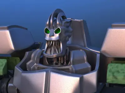 Jetpack Battle Robot 3D model