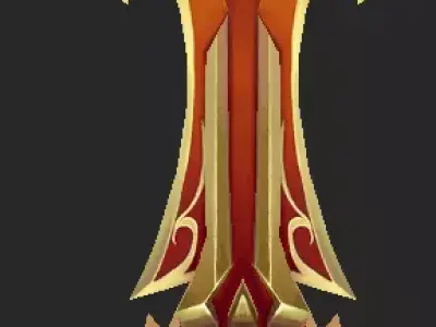 Pack With 30 Fantasy Swords - Part 13 Low-poly 3D model