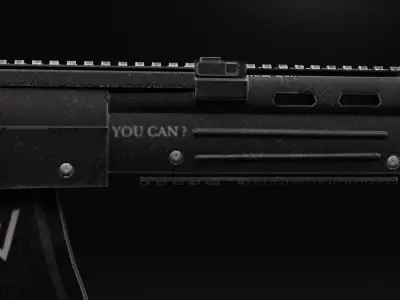 ak12Rifle ak - rifle Low-poly 3D model