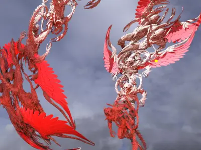 Dantes Inferno Dark legion swarm 3D model