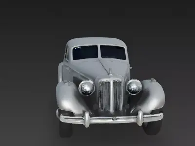 Realistic 30s Grand Tourer Coupe 3d model Low-poly 3D model