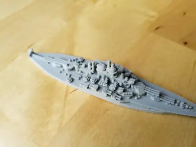 US Tennessee Class Battleship  3D print model