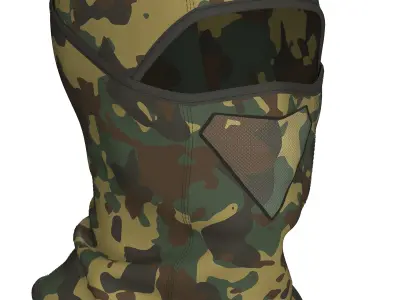 3D model Clothing high-poly Balaclava 3D model