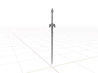 Sword of the Ruined King Low-poly 3D model