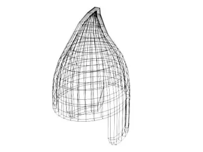 Ancient Combat Helmet - Assyrian Conical 3D model