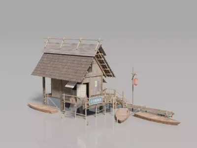 Traditional Japanese House 20 3D model
