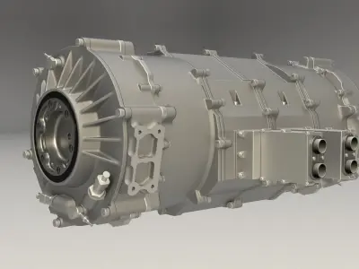 Lotus Evija engine 3D model
