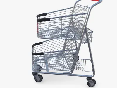 Shopping cart v4 3D model
